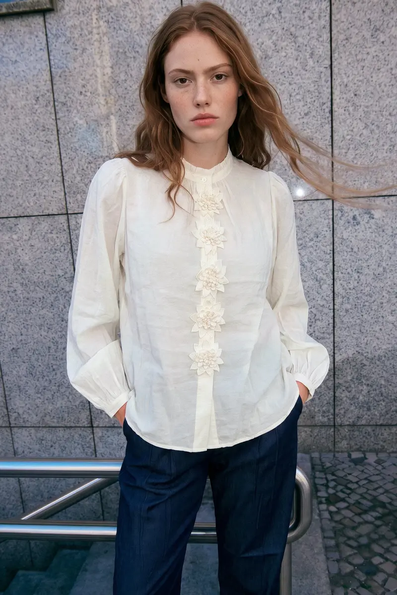 Gossia - Emiligo Shirt G3137 - Creme