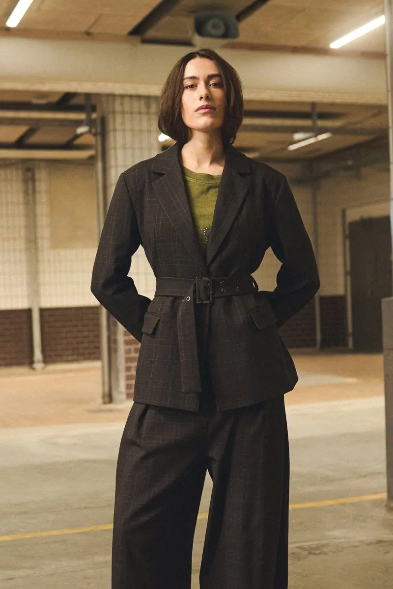 Gossia - Zebinago Blazer G3199 - Brown Checks