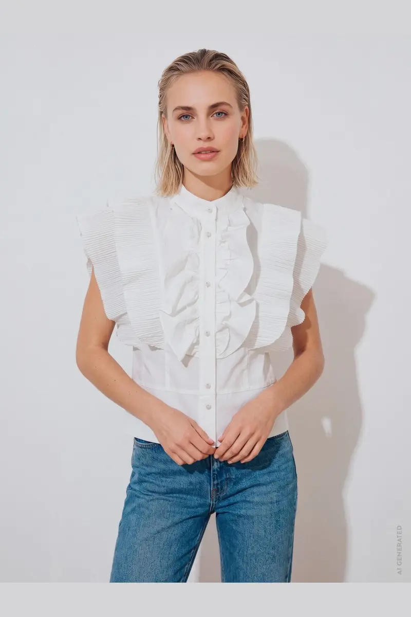 Gossia - Zelniego Blouse G3496 - Off-White