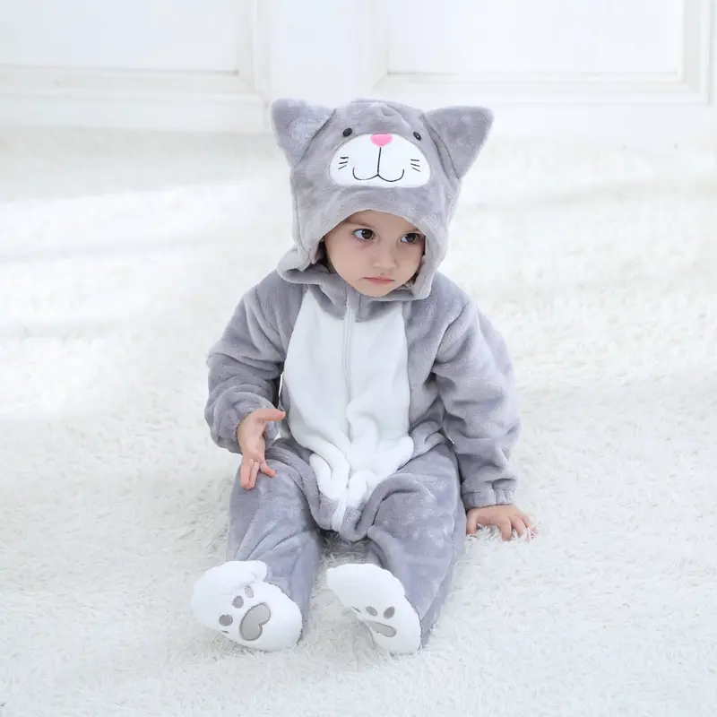 Grå Kat Børnekostume