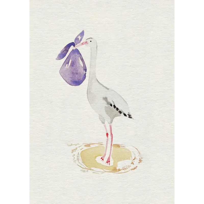Greeting Card – Stork