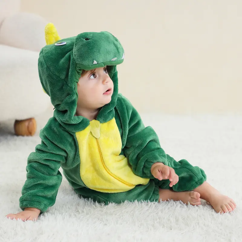 Grøn T-Rex Børnekostume