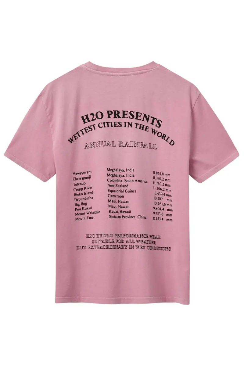 H2O - Kap Dan Tee Print 101007 - 7018 - Flamingo/Black