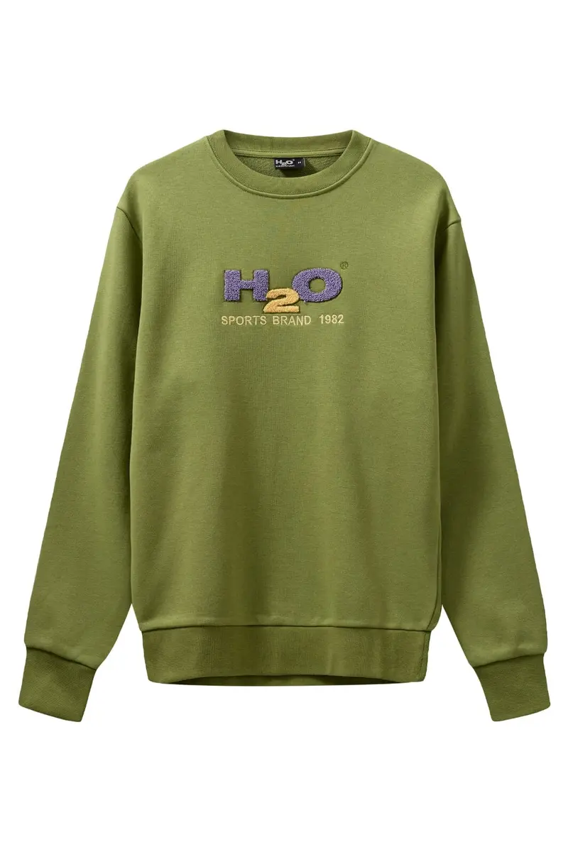 H2O - Logo Sweat O'Neck - 7475 Grasshopper/Lilac/Lemon