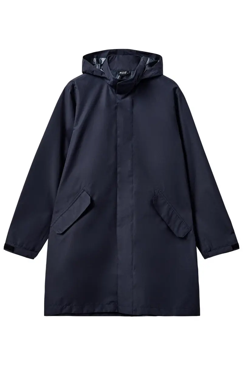 H2O - Rømø Lw Rain Long Jacket - 2500 Navy
