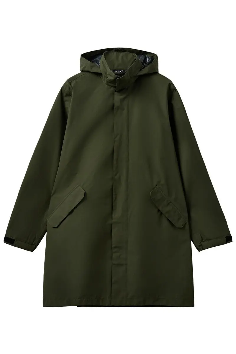H2O - Rømø Lw Rain Long Jacket - 3020 Army