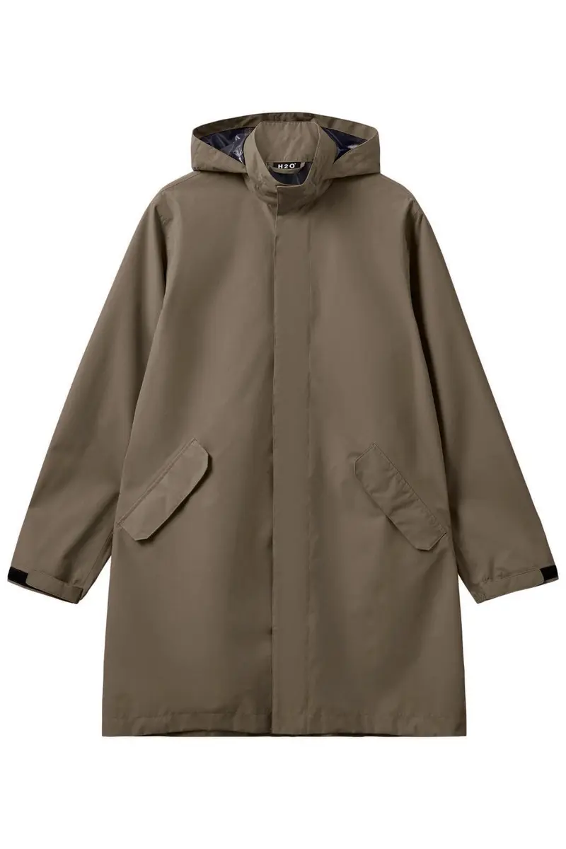 H2O - Rømø Lw Rain Long Jacket - 3553 Dusty Oak