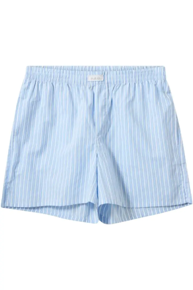 H2O - Rønne Essential Pajamas Shorts 100165 - 7092 - Light Blue/White