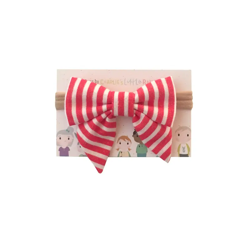 Hairbow | Red Stripes