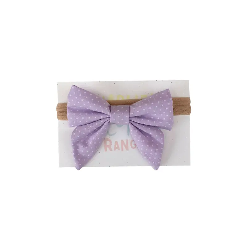 Hairbow | Tiny dot on Lavender