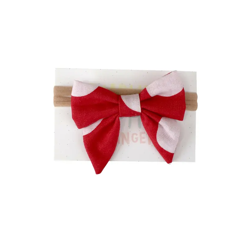 Hairbow | White dots on Red