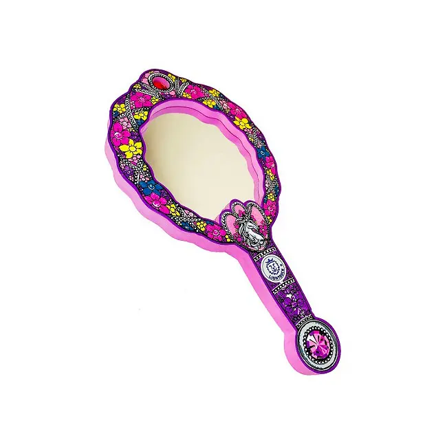 Håndspejl, lilla crystal