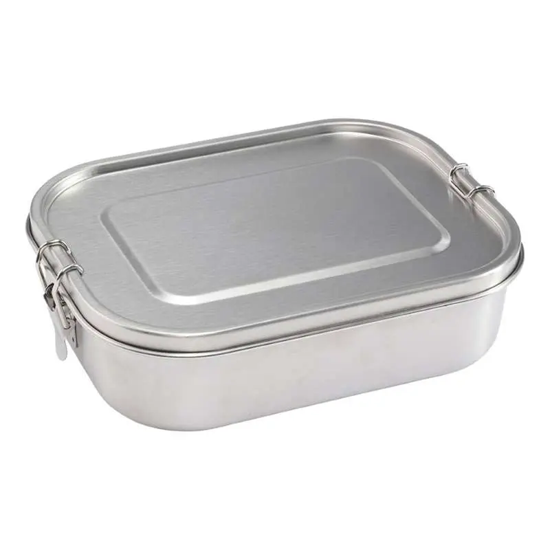 HAPS Nordic Madkasse - Rustfrit Stål m. Rumdeler - Large - Steel