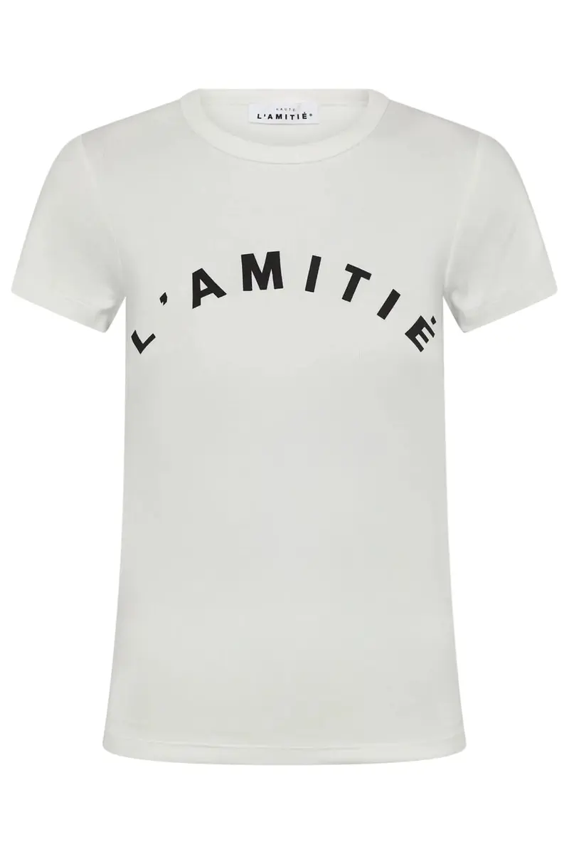 Haute L'Amitié - Clean Logo Tee Hl10849 - Off-White