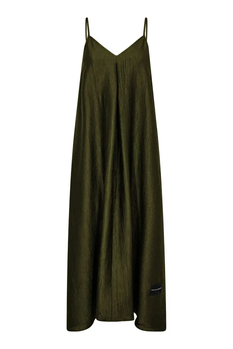 Haute L'Amitié - Corsica Pleat Strap Dress HL10601 - Army