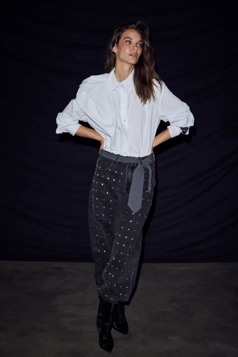 Haute L'Amitié - Cosmopolitan Drape Shirt Hl10904 - White