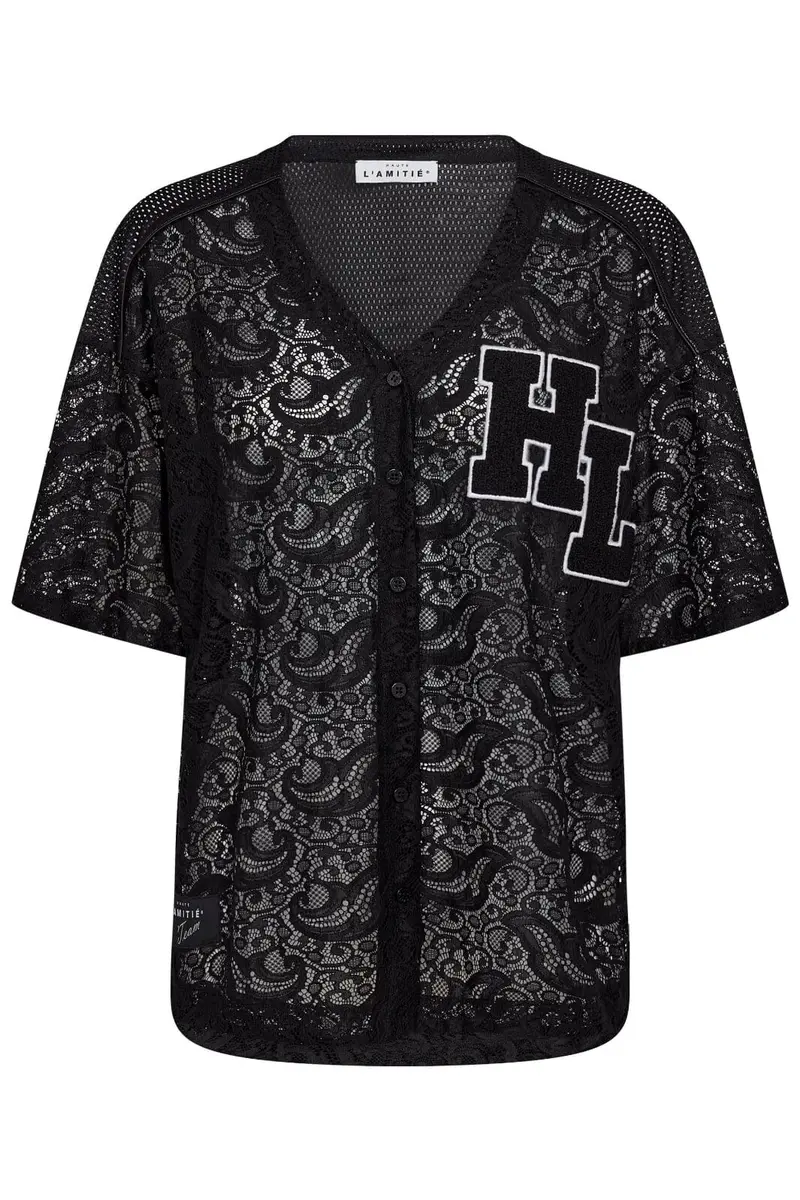 Haute L'Amitié - Court Lace Tee HL10466 - Black