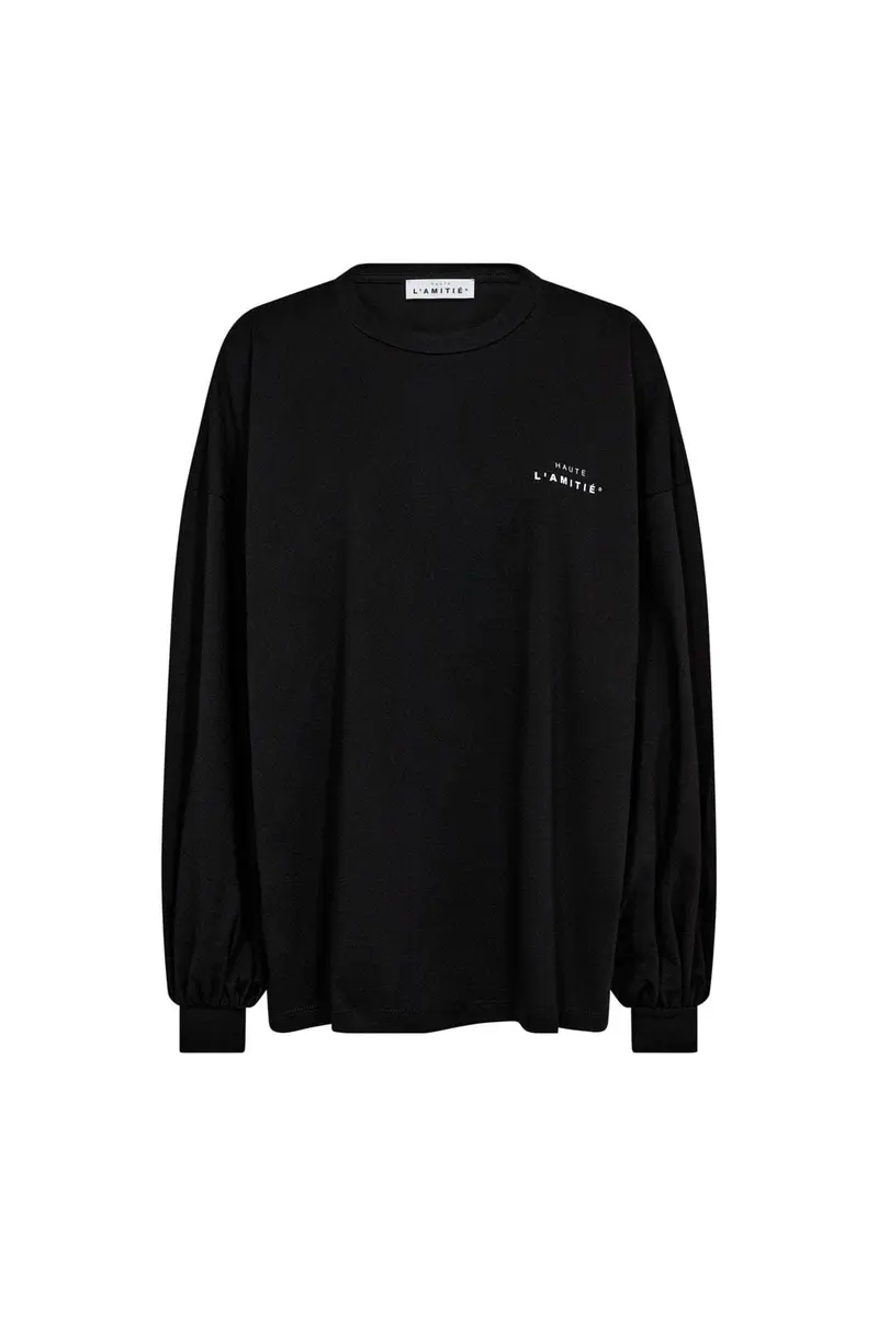 Haute L'Amitié - Crew Neck Ls Tee HL10420 - Black