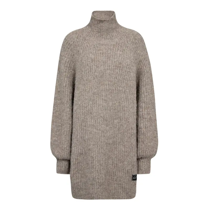 Haute L'Amitié - Darcia Rib Collar Knit HL10662 - Walnut