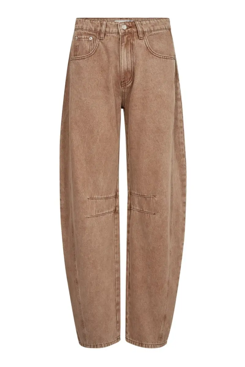 Haute L'Amitié - Drew Barrel Panel Tall Jeans HL10527 - Camel