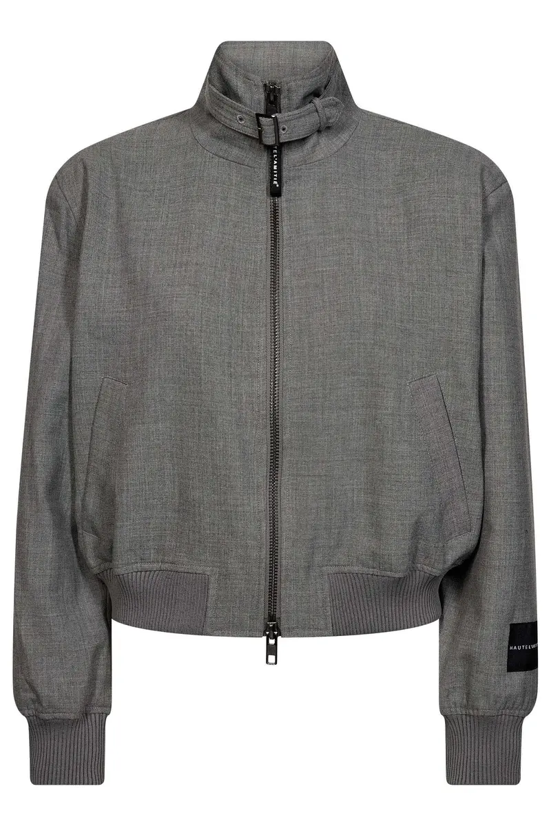 Haute L'Amitié - Essie Bomber Jacket Hl11162 - Grey
