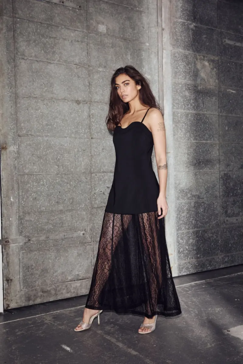 Haute L'Amitié - L'E Summer Corsage Dress HL10598 - Black