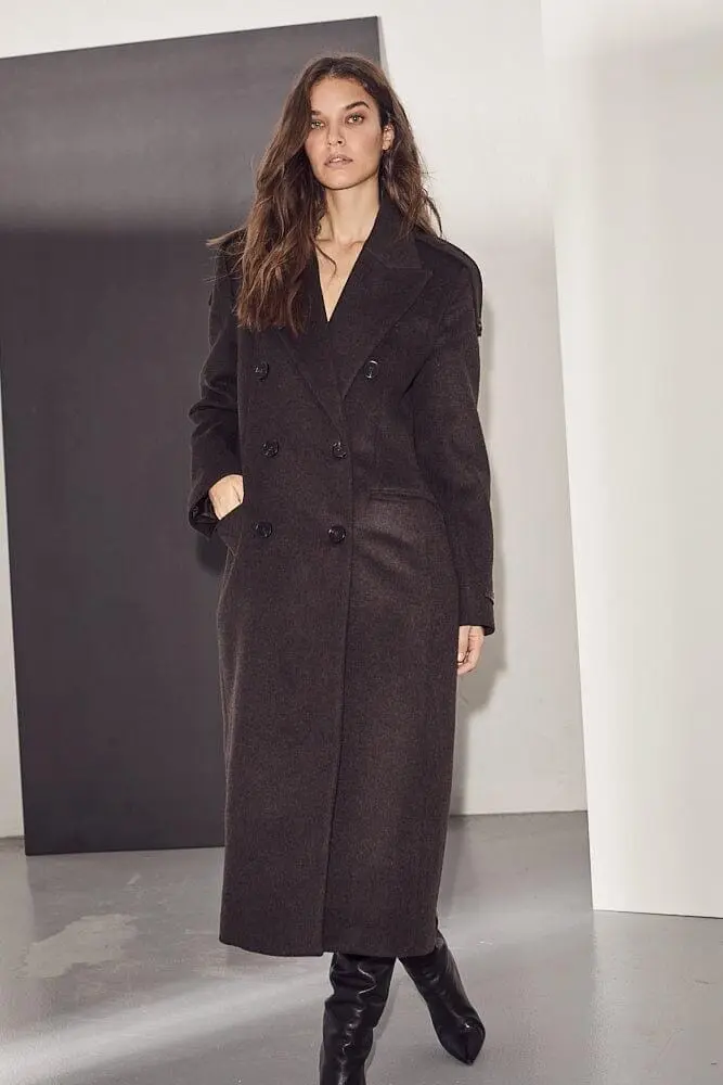 Haute L'Amitié - Lida Tailor Wool Coat HL10204 - Mocca