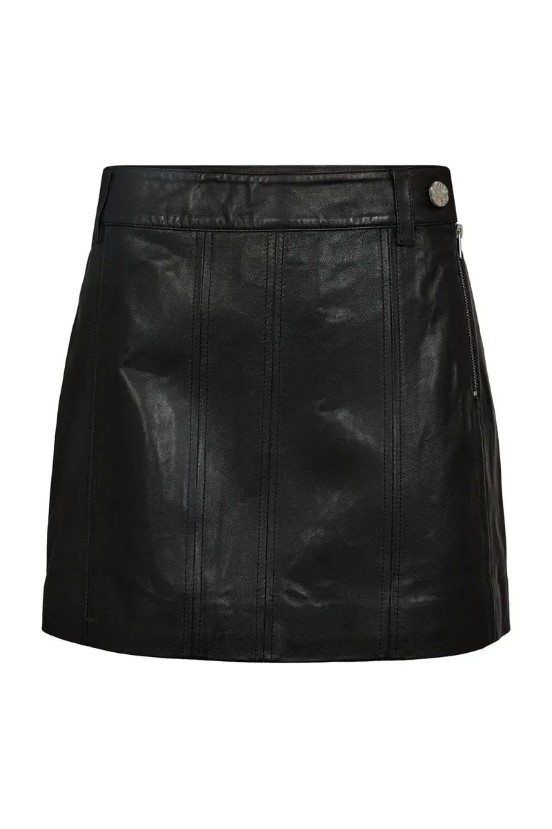 Haute L'Amitié - Loreen Leather Skirt HL10443 - Black