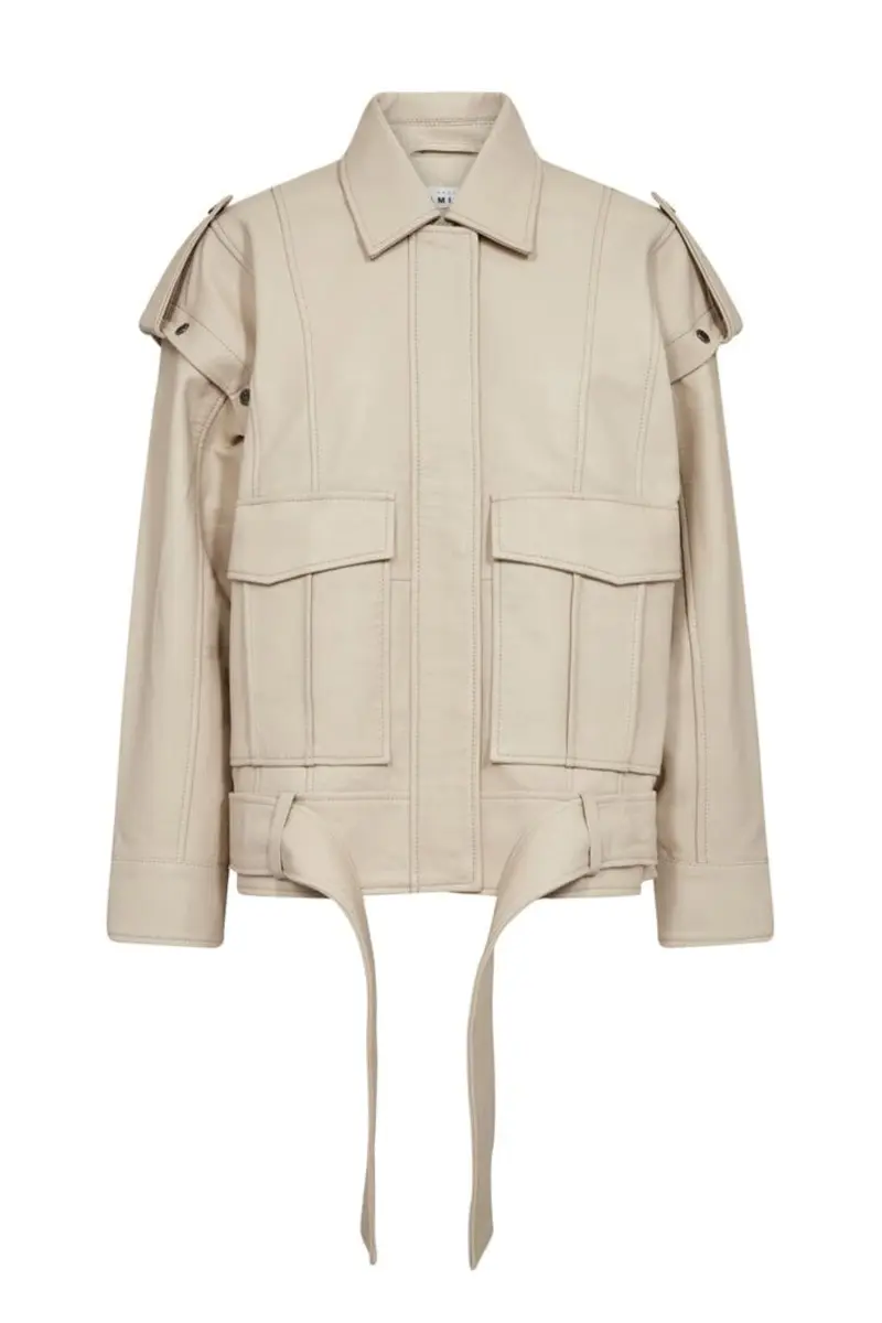 Haute L'Amitié - Luba Leather Jacket HL10473 - Pearl