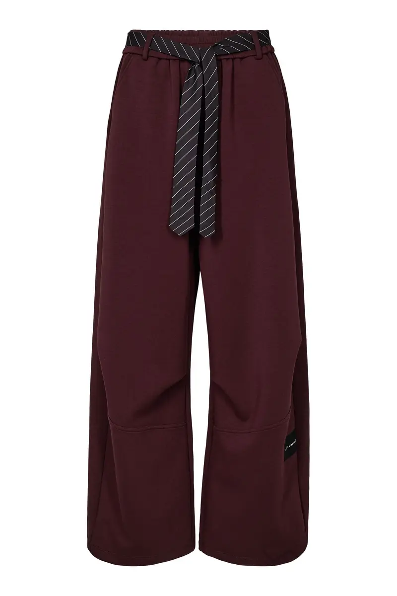 Haute L'Amitié - Maxi Split Tie Pant Hl10923 - Wine