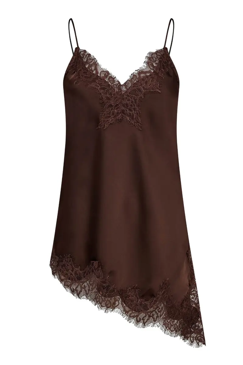 Haute L'Amitié - Naomi Asym Lingerie Top HL10545 - Mocca