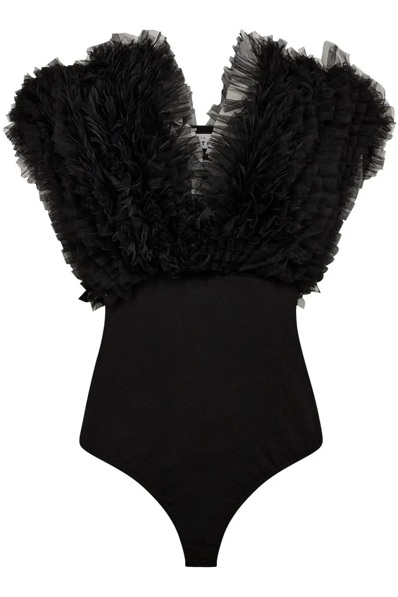 Haute L'Amitié - New Funky Bodysuit HL10412 - Black