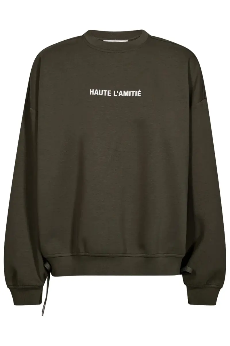 Haute L'Amitié - New Studio Tie Sweat Hl10714 - Army