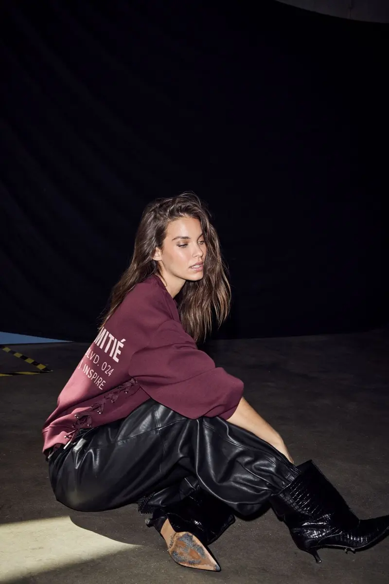 Haute L'Amitié - New Studio Tie Sweat Hl10714 - Wine