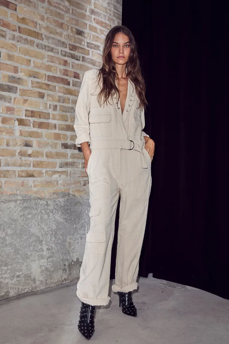 Haute L'Amitié - Pielle Structure Boiler Suit HL10483 - Pearl