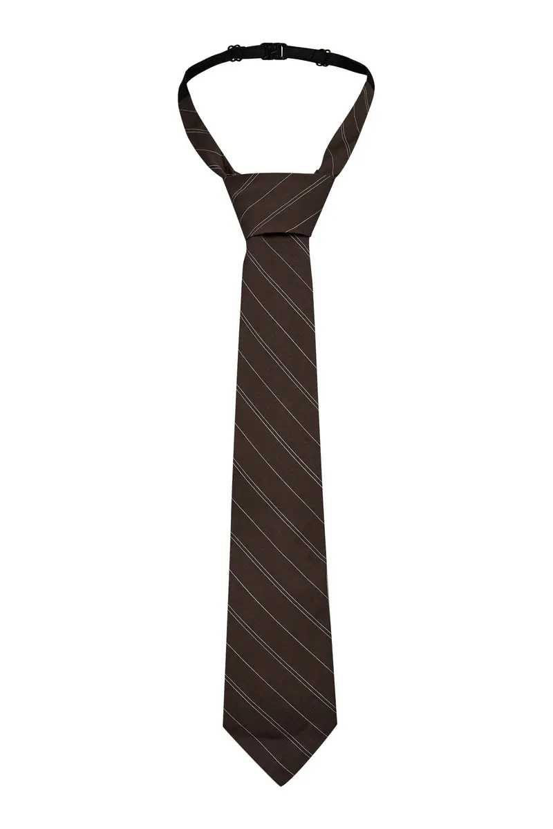 Haute L'Amitié - Pin Stripe Tie HL10877 - Mocca