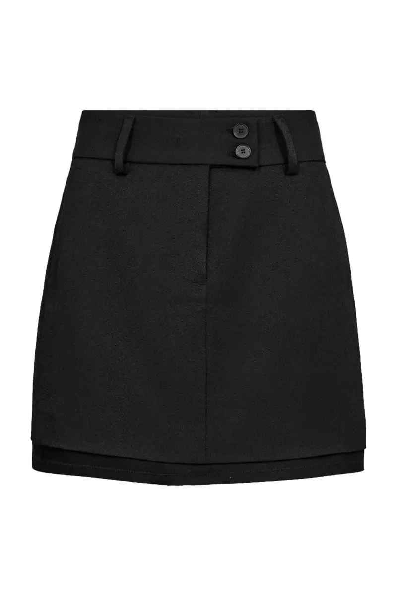 Haute L'Amitié - Premiere Crop Skirt HL10711 - Black