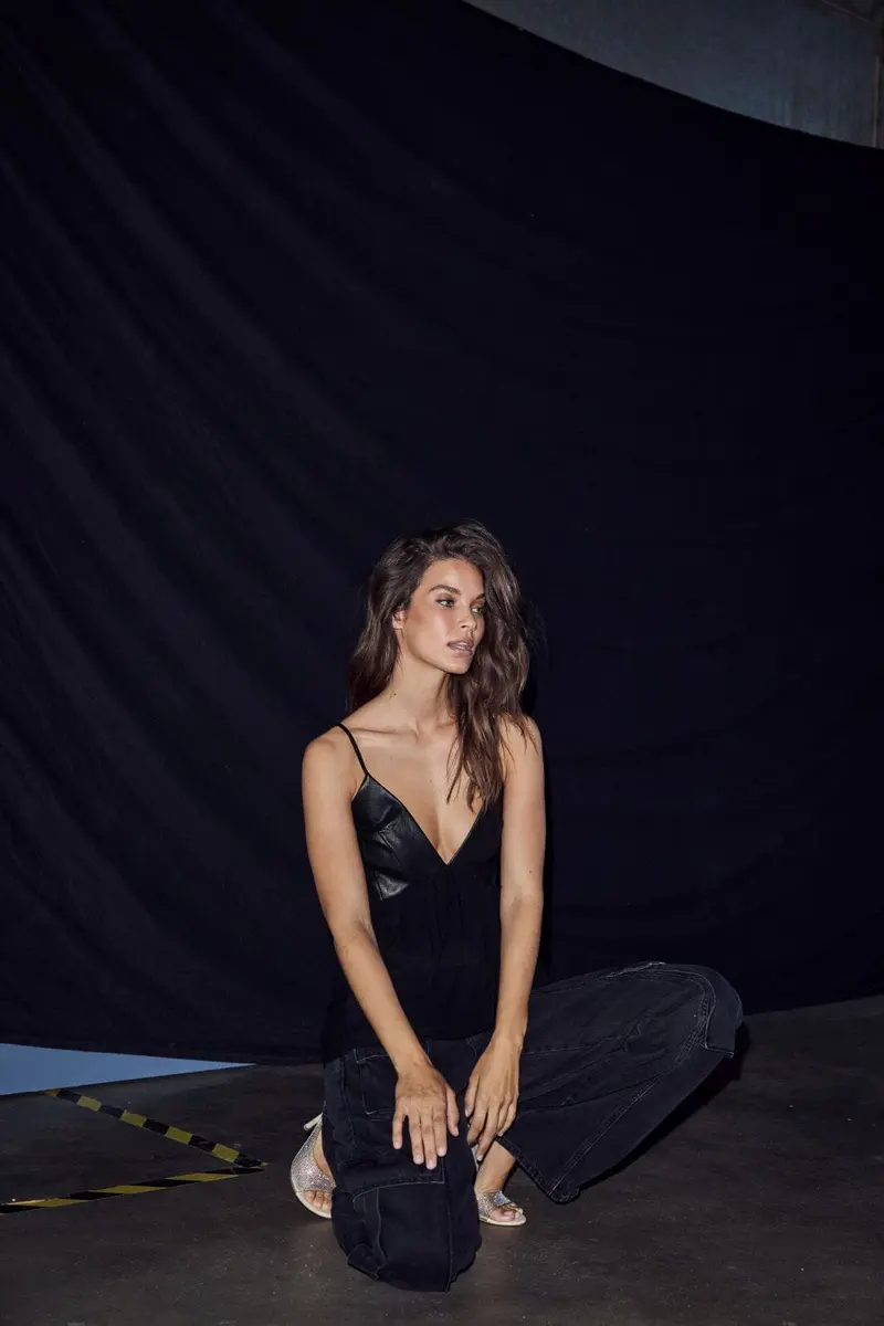 Haute L'Amitié - Pu Mix Top Hl10968 - Black
