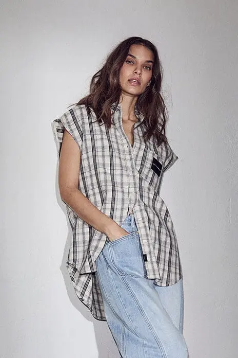 Haute L'Amitié - Rixton Ns Check Shirt HL10732 - Off-White