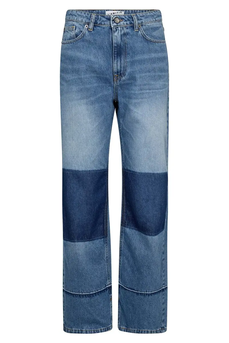 Haute L'Amitié - Shadow Knee Patch Jeans HL10750 - Denim Blue