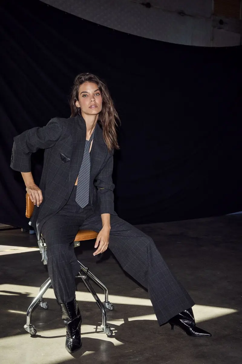 Haute L'Amitié - Smokey Check Single Blazer Hl10916 - Antracit