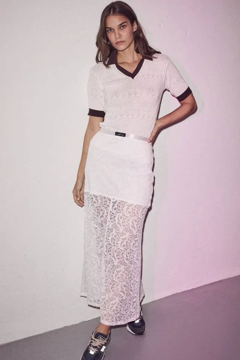 Haute L'Amitié - Summer Lace Skirt HL10133 - White