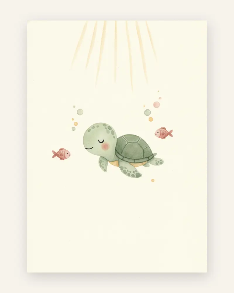 Havskildpadde plakat