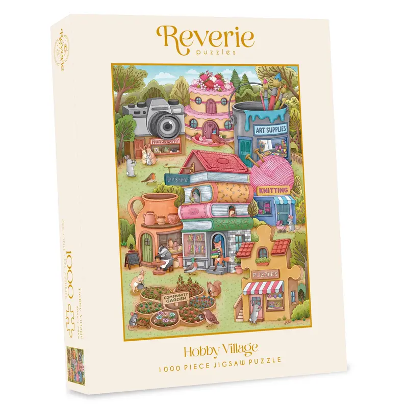 Hobby Village luksuspuslespil 1000 brikker fra Reverie