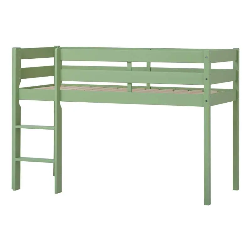 Hoppekids ECO Comfort - Halvhøj Seng - Flere Størrelser - Pale Green