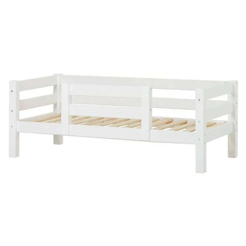 Hoppekids ECO Luxury - Sofaseng m. Ryglæn og 1/2 Sengehest - Flere Størrelser - Hvid