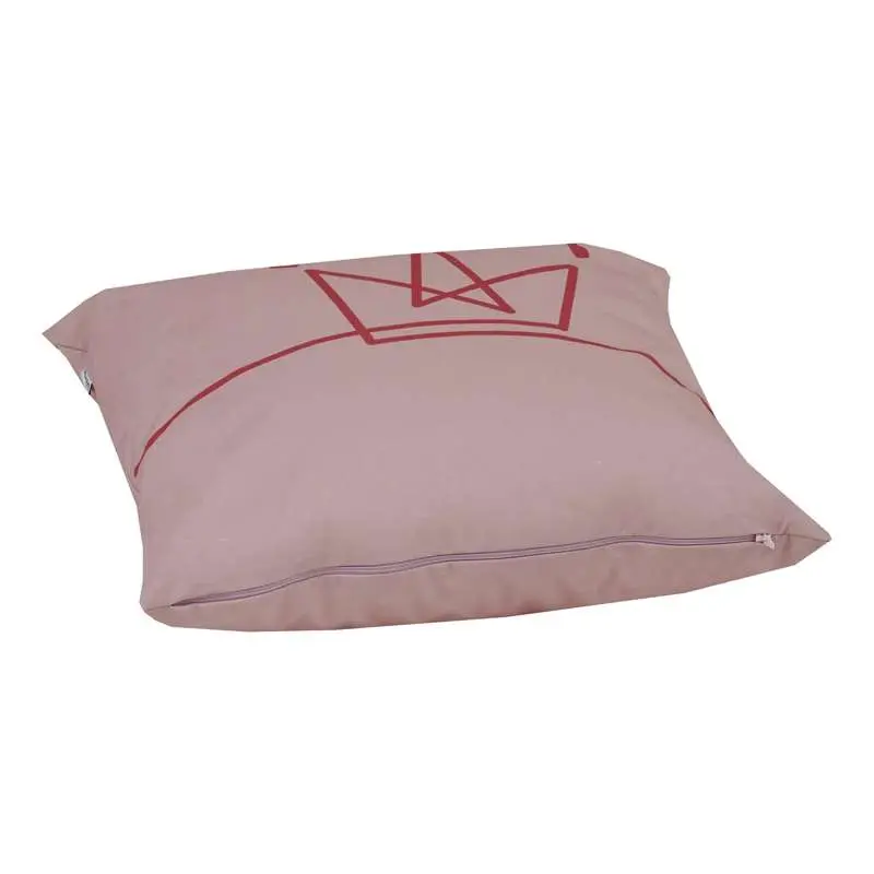 Hoppekids Pude m. Stor Krone - PRINCESS - Pale Rose