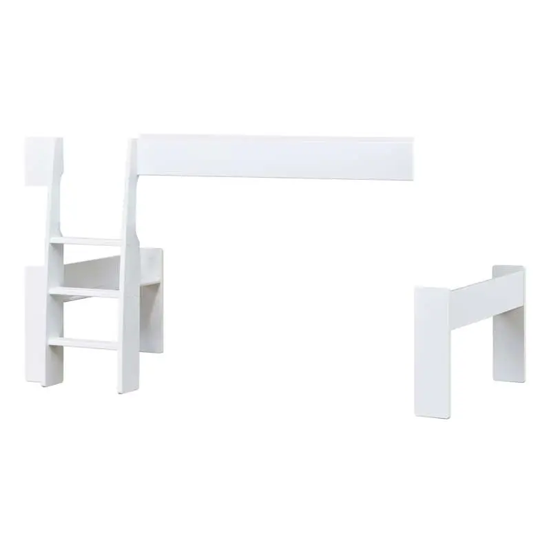 Hoppekids PURE - Halvhøj Seng Modul - 90x200 cm - Hvid