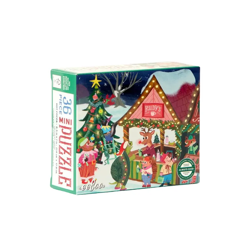 Hot Cocoa 36 XL brikker børnepuslespil mini fra eeBoo