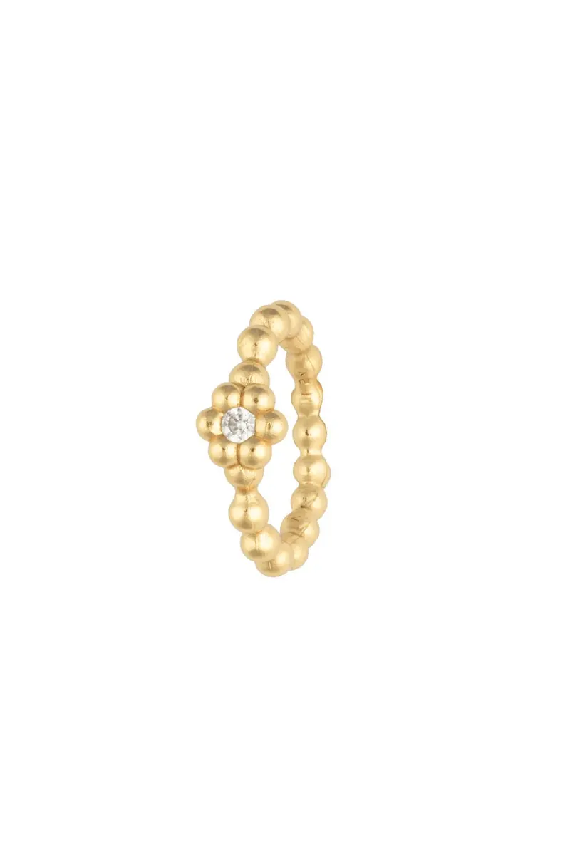 House Of Vincent - Bloom Ring VJ253-URG - White - Gilded